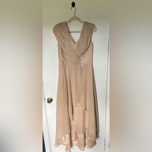 Elegant Beige Evening Dress